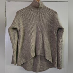 Madewell Women's Tan Pullover Mock Neck Wool Blend Sweater Size Small